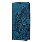 für OPPO A16/A16S/A54S/A55/A53S 5G Hülle - OPPO A16/A16S Lederhülle Handytasche Kartensteckplätzen Schutzhülle Magnetverschluss Ständ Vollständiger Schutz Kratzbaum Leder Klappbörse Handyhülle B