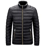 ZYYM Herren Stepp-Jacke Outdoorjacke tolle Übergangs Winterjacke Mantel Männer Outwear Baumwollpolsterjacke FüR Herren, Herbst Und Winter, Neue Baumwolljacke Leichter Mantel Oberteil, Jack
