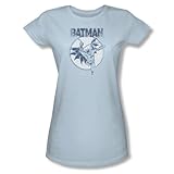 Batman - Swinging Bat junge Frauen T-Shirt in hellblau, X-Large, Light B