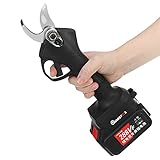 XING Professionelle schnurlose Gartenschere mit 1 Packung Backup wiederaufladbarer Power Tree Ast Holz Gartenschere 25 mm Schnittdurchmesser 2-3 Arb