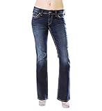 Silver Jeans Suki Surplus Bootcut Jeans für Damen, dunkelblau, 25W x 36L