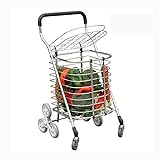Z-SEAT Einkaufswagen Lebensmitteleinkaufswagen mit Radlagern Treppensteigender tragbarer Einkaufswagen kann leicht zusammengeklappt und für Lebensmittel transportiert W
