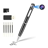 Mini Kamera ohne WLAN, QZT HD 1080P Mini Stift Kamera Tragbare Micro Überwachungskamera Sicherheit Kamera mit 32GB SD Speicherkarte Aufzeichnung für Zuhause Büro T