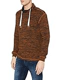 TOM TAILOR Herren Multicolor T-Shirt, 14301-Spicy Pumpkin Orange, XXL