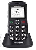 swisstone BBM 320c - GSM-Mobiltelefon mit großem beleuchtetem Farbdisplay, schw