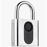 Fingerabdruck-Vorhängeschloss Ideal Für Locker Gate Handtaschen Golftaschen Kleiderschränke Gym Tür Gepäck Koffer Rucksack Zaun Fahrrad Büro,b