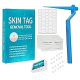 iTauyees Stielwarzen Entfernen Schnell Kit, Skin Tag Removal Fibrom Entfernungsgerät für 2 mm bis 4 mm Stielwarzen mit 36 Repair Patches, Konische Kupplung, Spot Repair Hy