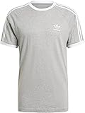 adidas 3 Stripes T-Shirt (M, Grey)