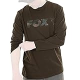 Fox Khaki/Camo Raglan Long Sleeve T-Shirt - Angelshirt, Größe:XL