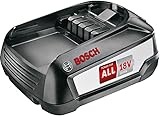 Bosch Wechselakku Power for ALL 18V 3.0Ah BHZUB1830, geeignet für kabellosen Akku-Staubsauger Unlimited, lange Laufzeit, kompatibel mit AL1810 CV, AL1815 CV, AL1830 CV, AL1880 CV, schw