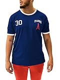 Youth Designz Lionel Messi Paris Jersey Herren Kurzarm T-Shirt mit der Nummer 30 - Navy S