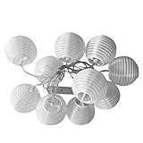 Laterne String Lichter 2M 10 LED Ball Licht Dekoration für Outdoor-Garten Innenraum Warmes Lichterkette mit farbigen, monochromen Lichtern für Filmab