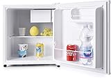 Melchioni ARTIC47LT Mini-Kühlschrank mit Gefrierschrank, F, leise, 47L, Kompressor und Gefrierschrank, klein, tragbar, für Schlafzimmer, Büro, B&B, Hotel [Energieeffizienzklasse F]