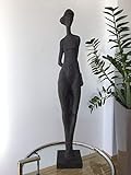 E-X XL Abstrakte Skulptur nackte Frau Moderne Kunst ° dunkle Bronze ° H 81
