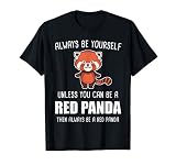 Roter Panda Red Panda Westlicher Kleiner Panda Geschenk T-S