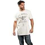 Petrol Heads Herren Kurzärmeliges T-Shirt, Natur, XL
