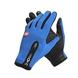 ZLKZZQ Unisex Touchscreen Winter Thermo Warm Radfahren Fahrrad Ski Outdoor Camping Wandern Motorrad Handschuhe Sport Vollfinger -a16-XL