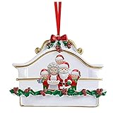 FEIZAO Christbaumanhänger Holz Elch Rentier Weihnachtsdeko Weihnachtsanhänger Basteln 3D Weihnachtsschmuck 2021 Hängende Charms DIY Anhängerweihnachtsdeko Holzanhänger Weihnachtsbaum Deko Anhäng