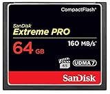 SanDisk Extreme Pro CompactFlash Speicherkarte 64 GB (UDMA7, 4K-UHD- und Full-HD-Videos, VPG 65, temperaturbeständig, 160 MB/s Übertragung)