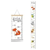 IWILCS Wachstum Messlatte, Höhe Wachstum Diagramm, Baby Messlatte Höhe Diagramm, mit Cartoon Fox Pattern für Schlafzimmer Kinderzimmer-Wanddekorationen(200cm *20cm)