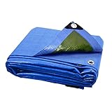 ANSIO Abdeckplane, 2 x 3 m / 6,5 Fuß x 10 Fuß, Plane Wasserdichtes Blatt, 90 g/m² - Blau/Grü