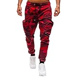 Banbry Jogginghose Herren Slim Fit Sporthose Gym Herren Freizeithose Moderne Männer Lange Trainingshose Herren Sweathose für Fitness Training Freizeit Bodybuilding Carg