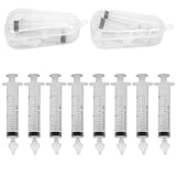 Atyhao 8 Stück Baby Nasendusche, 20 ml Silikon köpfe Nasen spülung Spritze Sicherer Nasen Reiniger für Kinder(8 STK)