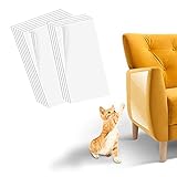 Victop Katze Kratzschutz 10 Stücks, Effektiver Anti Kratz Möbelschutz Transparent Kratzschutz Klebefolien Katzen Kratzschutz-Pad für Couchmöbelschutz (Zwei Größen 43x30,5cm + 43x25,4cm)