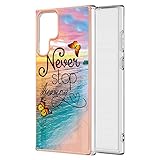 Lavender1 S22 Ultra Hülle für Samsung Galaxy S22 Ultra Handyhülle Weiche TPU Crystal Clear Taschen für Samsung S22 Ultra Case Silikon Blume Schutzhülle Marmor Handy Tasche für S22 Ultra (E,S22U)