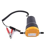 iMeshbean 12V Ölabsaugpumpe 60W 80W Dieselpumpe Absaugpumpe Ölpumpe Kraftstoffpumpe zum Ölwechsel Motoröl Heizöl Elektrische für Auto Motorräder Boote (80W)