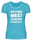 Tanzen: Tänzerin im Einsatz! - Damenshirt -M-Karibik B