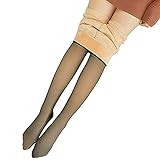 Strumpfhosen geeignet für Mädchen Party Leggings Homewear Damen Winter Elastisch Semi Stützstrumpfhose Plus Samtverdickte Plüschstrümpfe Perfekt Beine abnehmen Gefälschte Warm Fleece Panty