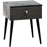 PSHH Nachttisch, Runder Nachttisch Aus Leder, Italienische Minimalistische Moderne Leichte Luxus-Minikommode (Color : 4)