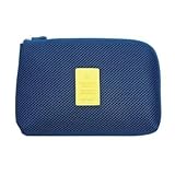 Reisen Multifunktions-Digital-Speicher-Beutel-Mobile Power Kopfhörer u-Scheiben-Datenkabel-Speicher-Beutel-Beutel USB-Kabel Gadget Organizer (Color : Blue, Size : 25 * 7 * 18 cm)