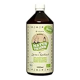 OHNE Konservierungsstoffe! Bio! Renates NaturTrunk Nr. 1 Zitrone + Knoblauch, 1x 1000ml, DE-ÖKO-006, handwerklich hergestellt in kleinen Stückzahlen mit von Hand geschältem Knob