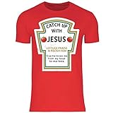 wowshirt Herren T-Shirt Kirche Gott Christlich Katholisch Geschenk für Gläubige Jesus, Größe:4XL, Farbe:5 R