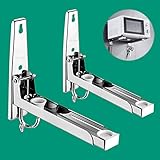 Mikrowellenhalter,Ausziehbare Backofen Halterung,Mikrowellenhalterung aus Edelstahl,Microwave Shelf Brackets,Faltbare Mikrowellenhalter,Microwave Wandbefestigung,mit Teleskoparme und Hak