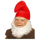 Unbekannt 1 x Zwergenmütze Mütze rot Kopfumfang ca. 57 cm - Zwerg Fasching Fastnacht Karneval fürs Kostüm Schlumpf Wichtel Kinder Erwachsene T
