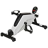 HOMCOM Elliptischer magnetischer Pedaltrainer Mini-Heimtrainer, Heimbüro, tragbares Trainingsgerät, Fitnessgerät, 8-stufig, verstellbarer W