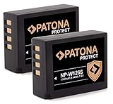 PATONA Protect V1 (2X) Akku NP-W126s NP-W126 (1140mAh) mit NTC-Sensor und V1 Gehäuse - ohne Verwendungseinschränkung