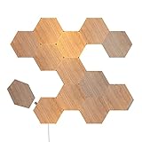 Nanoleaf Elements Wood Look Hexagons Starter Kit - 13 Panels, NL52-K-3002HB-13PK, ‎holzoptik