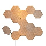 Nanoleaf Elements Wood Look Hexagons Starter Kit - 13 Panels, NL52-K-3002HB-13PK, ‎holzoptik