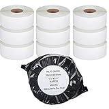 AOMYA - Kompatibel mit Dymo 30252 Adress- und Barcode-Etiketten – kompatibel mit Rollo, DYMO Labelwriter 450, 4XL und Zebra Desktop-Druckern [10 Rollen/3500 Etiketten]