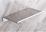 Riyyow Badezimmer Handtuchständer, Badezimmerregal Handtuch Rack Kostenloser Edelstahl Punching Extra Lange freistehende Wandpapier Rolle Badezimmer Lagerung