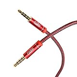 CLLIPP 3,5 mm AUX-Kabel (1,5 m) für Auto, Heim-Stereoanlage, HiFi-Lautsprecher, Kopfhörer, Smartphones, Samsung Galaxy S10+, S10, S9+, S9, S8+, S8, Sony/LG/Moto, iPhone 6S Plus, 6S, 6,