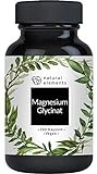 Magnesiumglycinat - Premium: Chelatiertes Magnesium - 180 Kapseln - 100mg elementares Magnesium pro Kapsel - Laborgeprüft, vegan,