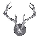 Wanddeko Geweih Silber Hirschgeweih Chalet Wandfigur Wandskulptur Alpenstil cw199 Palazzo Exk