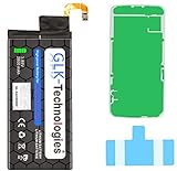 High-Capacity Ersatzakku kompatibel mit Samsung Galaxy S6 Edge SM-G925F / EB-BG925ABE | Original GLK-Technologies Battery | accu | 2800 mAh Akku | inkl. 2X Klebebandsätze NEU