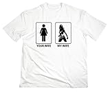 Themyscira Your Wife My Wife Fun T-Shirt, L, W