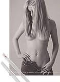 1art1 Schöne Frauen Poster (91x61 cm) Jeans Girl II Inklusive EIN Paar Posterleisten, Transp